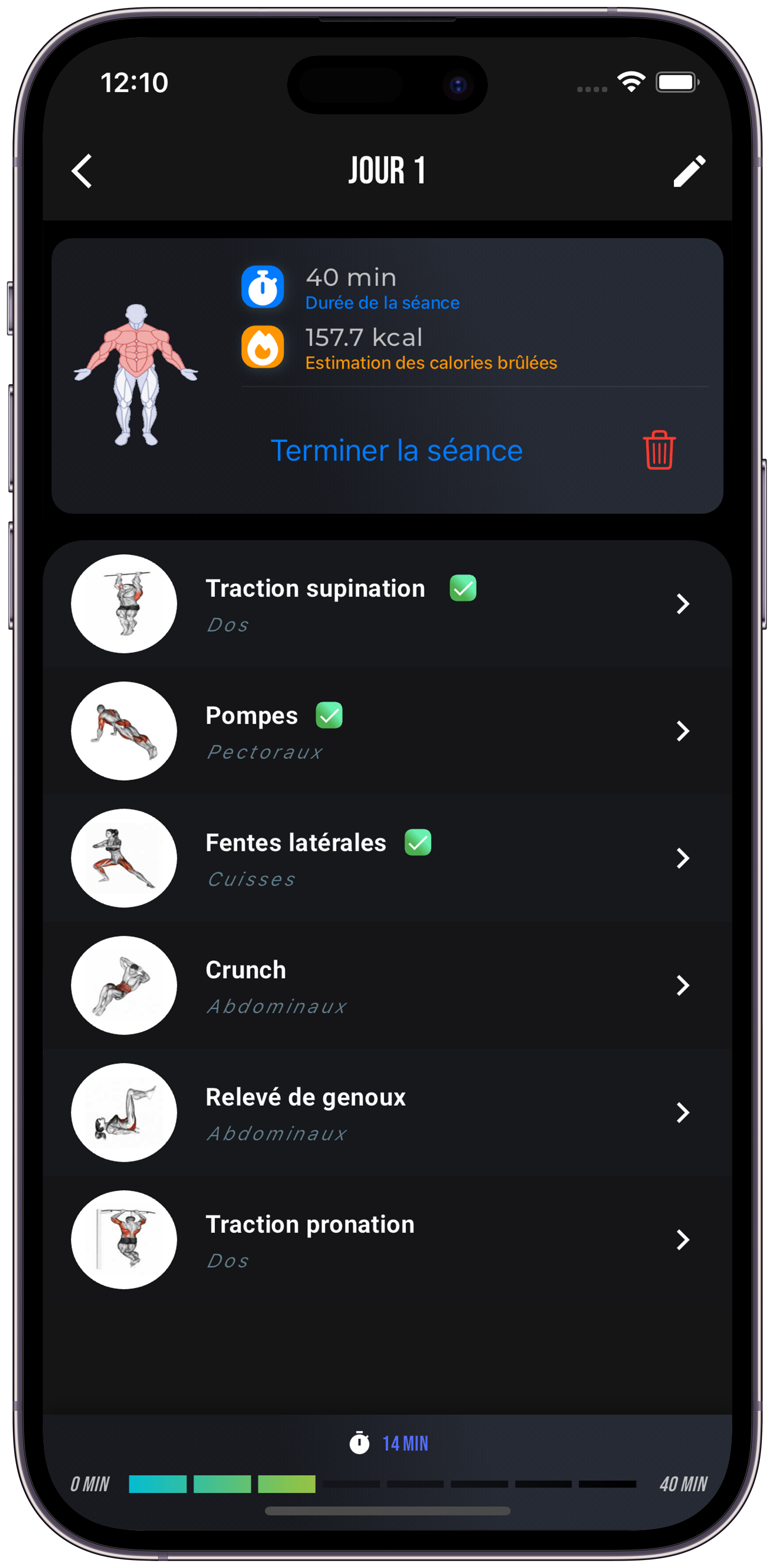 Exercices de musculation dans la seance - ngu fit