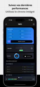 Tracker entrainement ngu fit app mobile